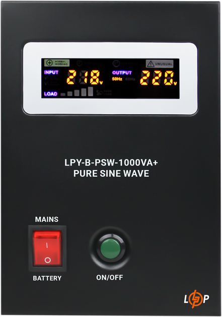 ИБП LogicPower LPY-B-PSW-1000VA+ (700Вт) 10A/20A с правильной синусоидой 12V (LP4151) - изображение 4