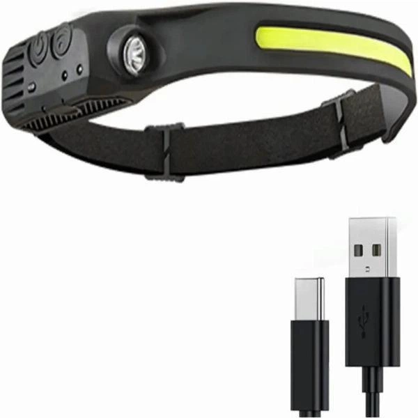 Фонарик налобный BAILONG BL-G28 XPE+COB USB - изображение 3