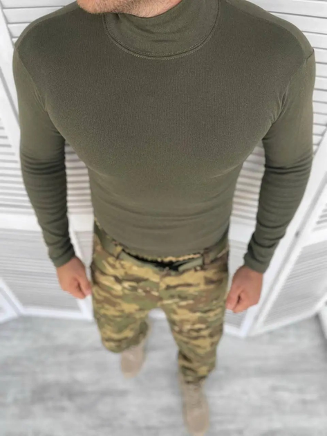 Гольф армійський камуфляж Оливковий на Мікрофілісі Розмір 2XL - зображення 1