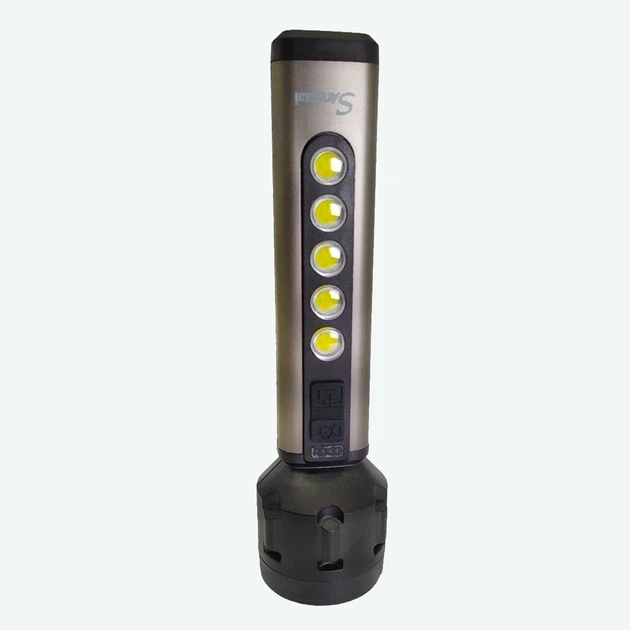 Ручной фонарь аккумуляторный светодиодный с usb зарядкой Q-LED67 5W+5СОВ LED фонарик карманный портативный - Фото 3 Ручной фонарь аккумуляторный светодиодный с usb зарядкой Q-LED67 5W+5СОВ LED фонарик карманный портативный - изображение 3