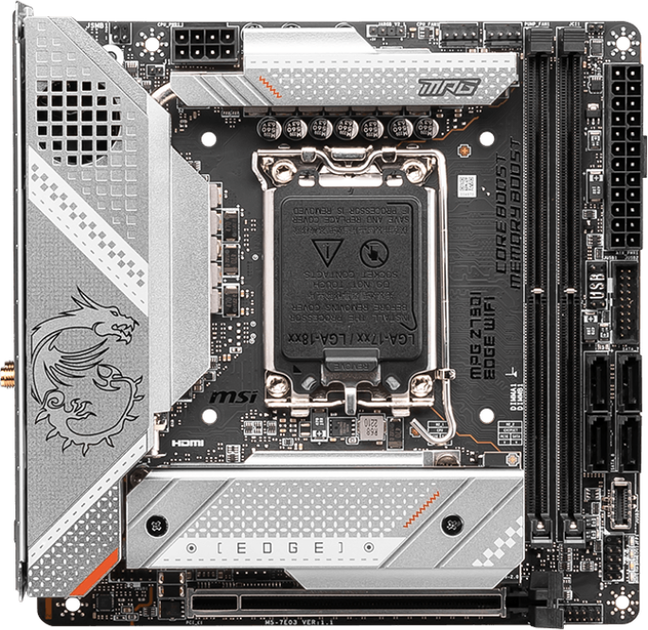 Материнская плата MSI MPG Z790I EDGE WIFI (s1700, Intel Z790, PCI-Ex16 ...
