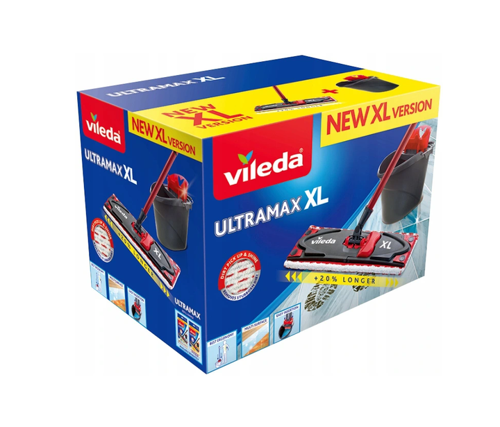 Швабра із пластиковим відром Vileda Ultramax Box Набір - изображение 7