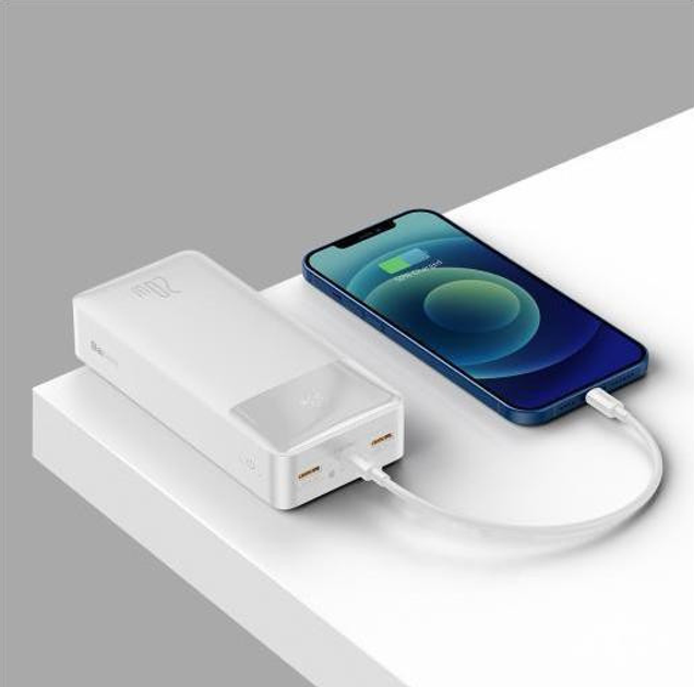 Powerbank Baseus Bipow 30000mAh/QC/PD/20W White (PPDML-N02) – низкие цены,  кредит, оплата частями в интернет-магазине ROZETKA от продавца: Avans |  Купить в Украине: Киеве, Харькове, Днепре, Одессе, Запорожье, Львове