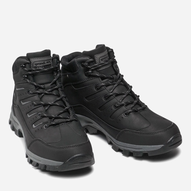 Buty trekkingowe męskie wysokie Sprandi MP07-91327-01 41 26 cm Czarne (5904248858353) - obraz 5