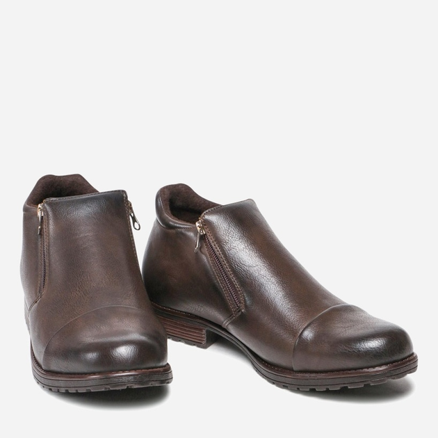 Botki męskie niskie Lanetti MBS-GORAN-124 46 30.2 cm Brązowe (5904248965969) - obraz 3