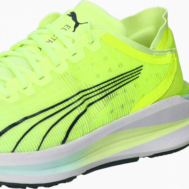 Buty do biegania męskie Puma Electrify Nitro Turn 37670404 40.5 26 cm Jasnozielone (4064536794457) - obraz 5