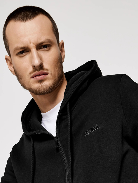 Толстовка на блискавці чоловіча Sprandi SS21-BLM004 XL Black (5903698656243) - зображення 6