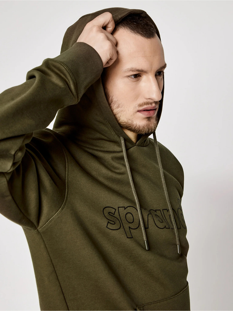 Bluza męska z kapturem Sprandi SS21-BLM003 XL Khaki (5903698656236) - obraz 8