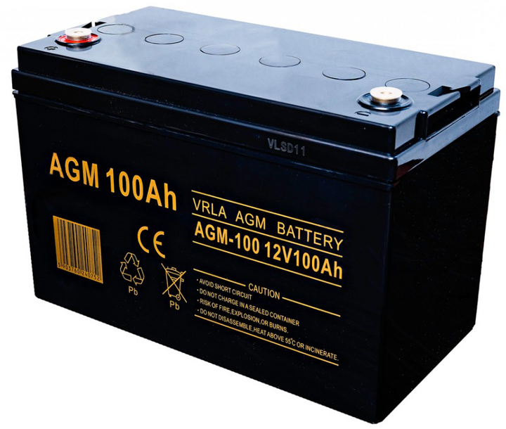 Акумуляторна батарея Volt Polska AGM 12V 100Ah VRLA (6AKUXAG100) - зображення 1