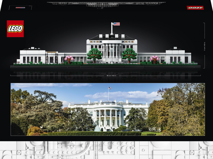 Конструктор LEGO Architecture Білий дім 1483 деталі (21054) - зображення 11