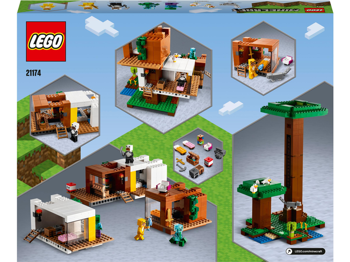 Конструктор LEGO Minecraft Сучасний будиночок на дереві 909 деталей (21174) - зображення 12