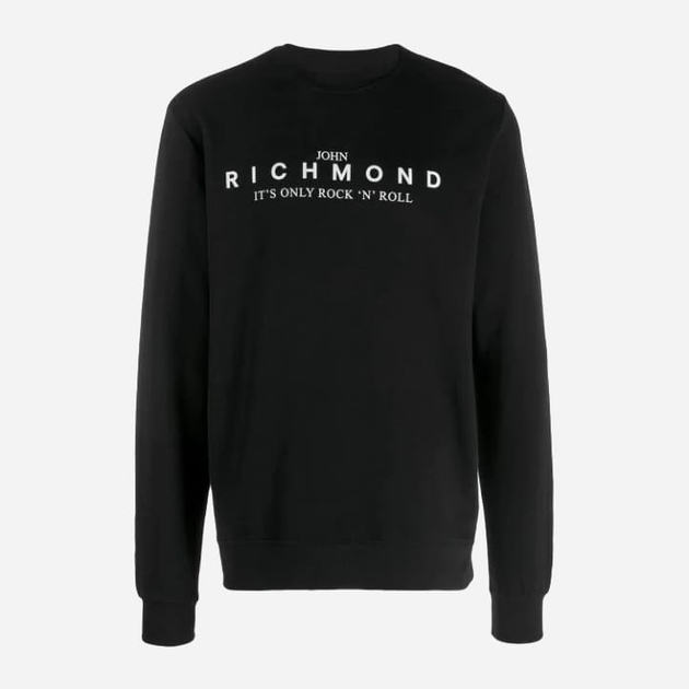 Bluza bez kaptura męska John Richmond RMA19287FE L Czarna (8059394280422) - obraz 4