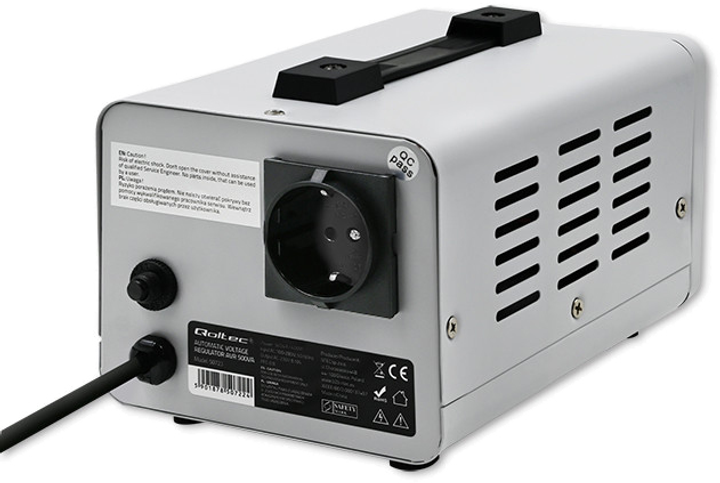 Стабілізатор напруги Qoltec автоматичний AVR 1000VA (5901878507231) - зображення 2