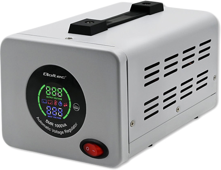 Стабілізатор напруги Qoltec автоматичний AVR PRO 1000VA 3% (5901878507286) - зображення 1