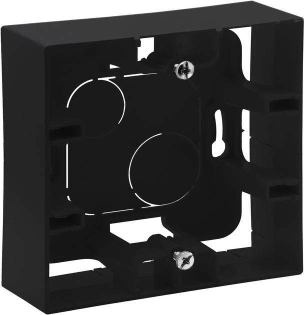 Коробка накладного монтажа Legrand 1-постовая Niloe Step Черный (863597 ...