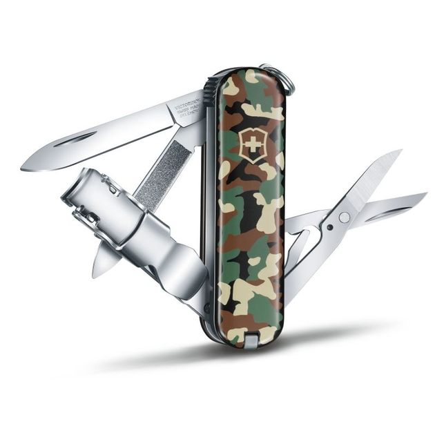 Нож складной 65 мм, 8 функций Victorinox NAILCLIP 580 Камуфляж - изображение 2