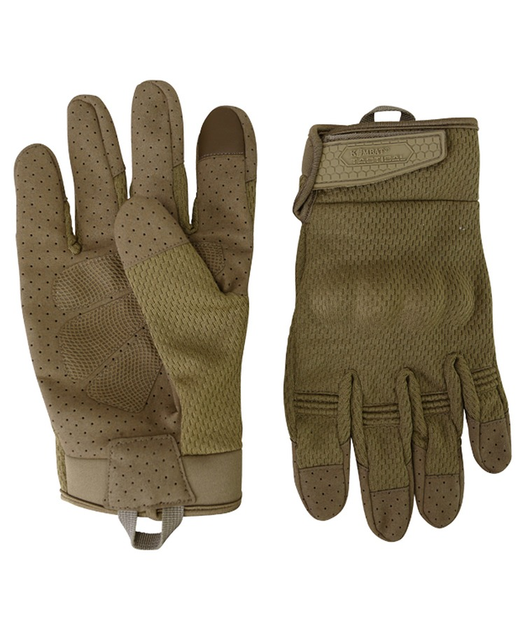 Тактичні військові рукавички KOMBAT UK захисні рукавиці M койот (SK-kb-rtg-coy-m) - зображення 2