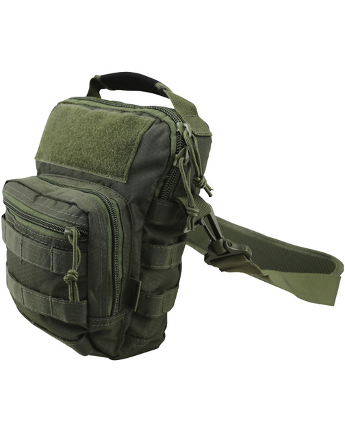 Сумка тактическая на плечо военная KOMBAT UK Hex-Stop Explorer Shoulder Bag Размер оливковый (SK-kb-hsesb-olgr) - изображение 1