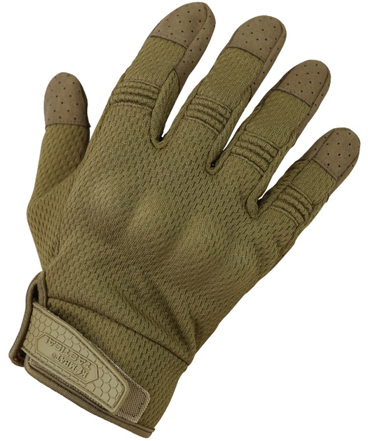 Тактичні військові рукавички KOMBAT UK захисні рукавиці XL койот (SK-kb-rtg-coy-xl) - зображення 1
