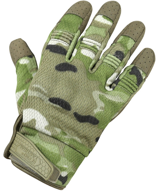 Тактичні військові рукавички KOMBAT UK захисні рукавиці S мультікам (SK-kb-rtg-btp-s) - зображення 1