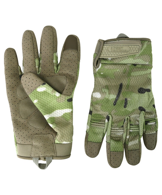 Тактичні військові рукавички KOMBAT UK захисні рукавиці S мультікам (SK-kb-rtg-btp-s) - зображення 2