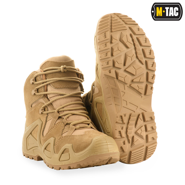 Ботинки тактические M-Tac замшевые обуви для военнослужащих Alligator 40 койот (SK-30801005-40) - изображение 1