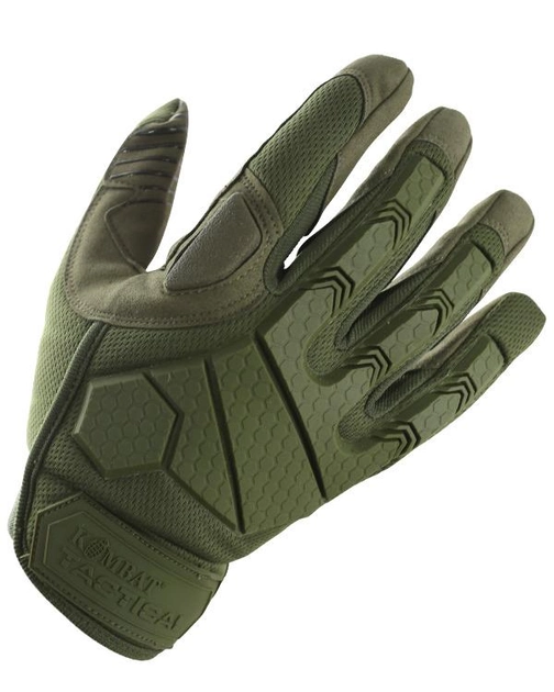 Тактические военные перчатки KOMBAT UK защитные перчатки S оливковый (SK-kb-atg-olgr-s) - изображение 1