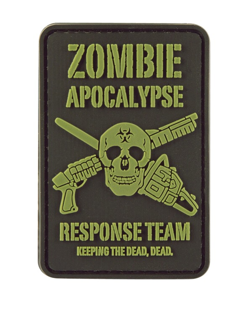 Шеврон/патч для військовослужбовців KOMBAT UK Zombie Apocalypse Patch 50x73мм (SK-kb-zap) - зображення 1