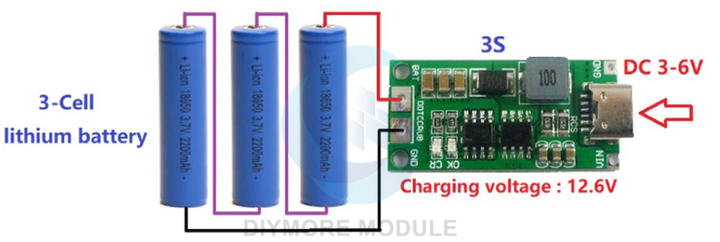 Зарядное DDTCCRUB 3S2A Type-C для литий-ионных(полимерных) аккумуляторов 12.6 v - изображение 2