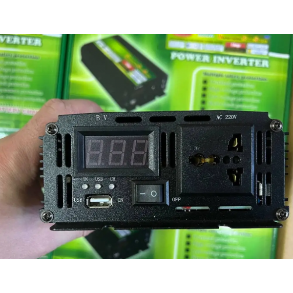 Потужний перетворювач інвертор напруги Wimpex 3200 W 12/220V чорний - зображення 4