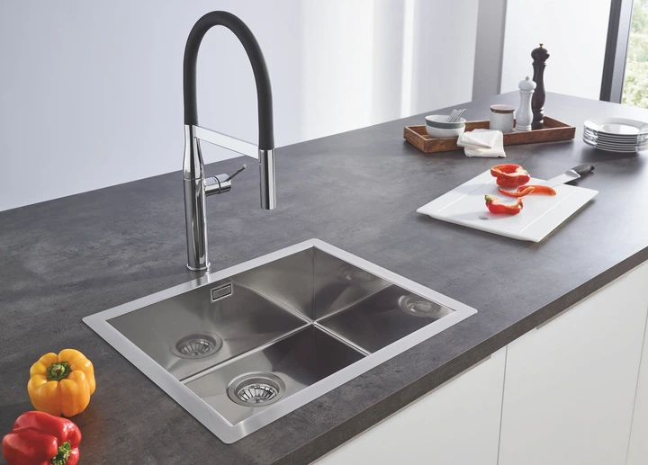 Змішувач для кухні з гнучким виливом Grohe Essence New (30294000) - изображение 9
