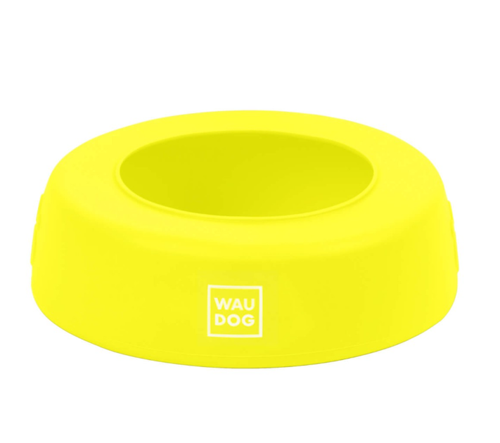 Миска-непроливайка WAUDOG Silicone, желтая, 750 мл - изображение 4