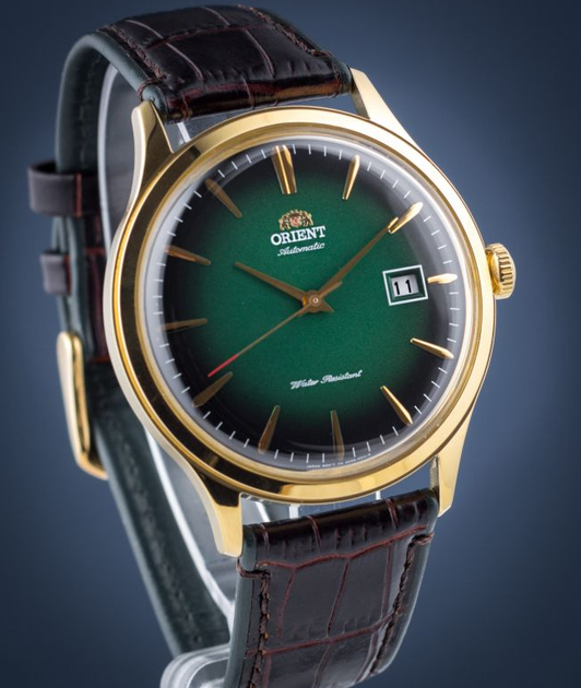 Чоловічий наручний годинник Orient FAC08002F0 Золото\Чорний Натуральна шкіра - зображення 3