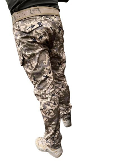 Тёплые военные штаны, пиксель Softshell (софтшел), розмір 58 - изображение 2
