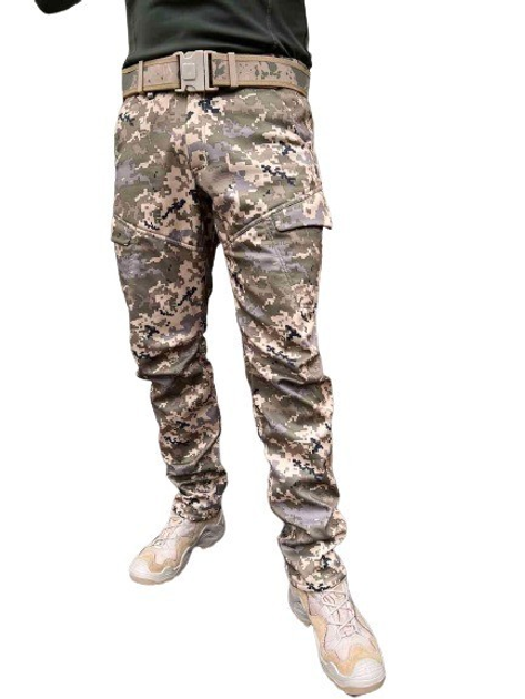 Теплі військові штани, піксель Softshell (софтшел), розмір 48 - зображення 1