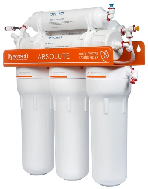 Фільтр зворотного осмосу Ecosoft Absolute з мінералізатором, 75 гал/добу, дренаж 1:1, підвійний кран модерн - зображення 3