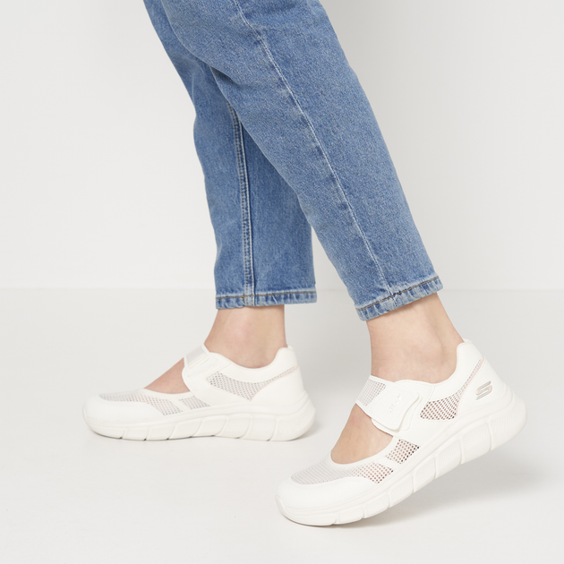 Жіночі кросівки Skechers Bobs B Flex 117105 WHT 37 (7US) 24 см Білі (196311189104) - зображення 7