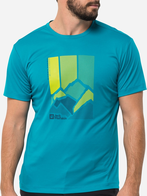 Футболка Jack Wolfskin Peak Graphic TM 1807183-1284 M Синя ...