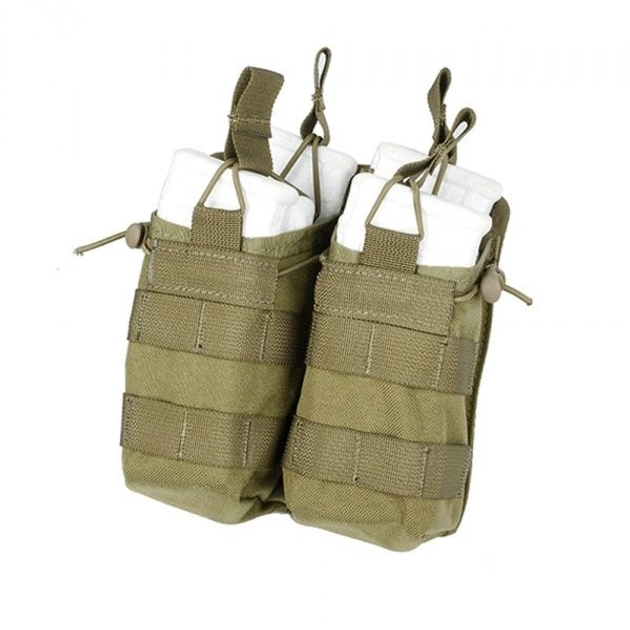 Результат TMC Open Top Magazine Pouch Double Khaki - зображення 1