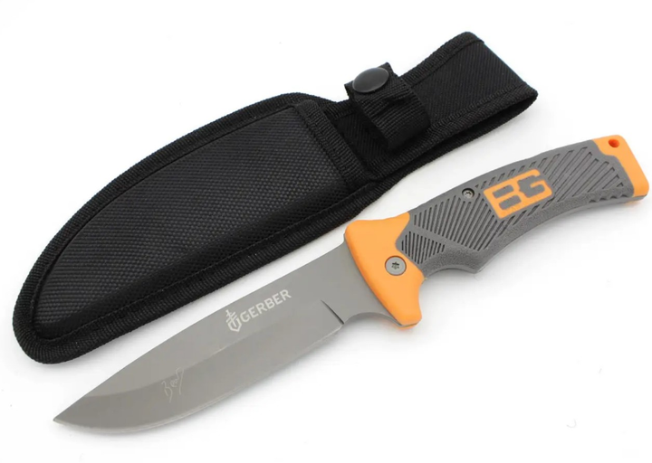 Туристический охотничий тактический нож с чехлом Gerber Bear Grylls BG D752-1317 24 см - изображение 2