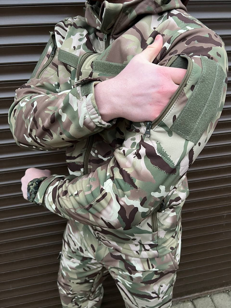 Тактическая куртка Softshell Мультикам (Размер 46) - изображение 2