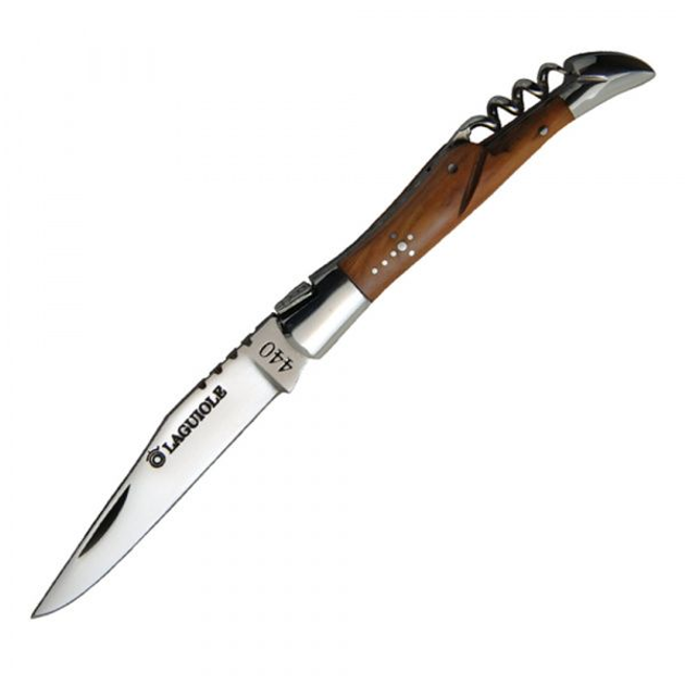 Ніж Baladeo Laguiole Corkscrew Wood Olive - зображення 1