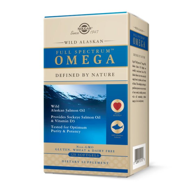 Жир из лосося аляскинского Full Spectrum Omega Solgar 120 капсул (SOL113) - изображение 4
