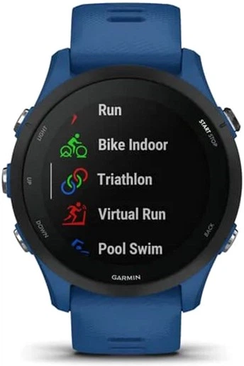 Смарт-годинник Garmin Forerunner 255 Basic 46 mm Tidal Blue (010-02641-11) - зображення 4
