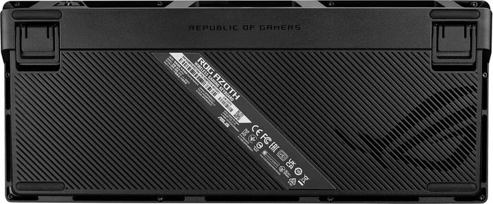 Клавіатура бездротова Asus ROG Azoth NX Red EN PBT USB/Wireless Gunmetal (90MP0316-BKUA01) - зображення 8