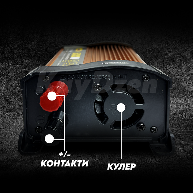 Преобразователь напряжения Andowl Q-KS500Х1 500 Ватт инвертор 500W с модифицированным синусом Italy - Фото 3 Преобразователь напряжения Andowl Q-KS500Х1 500 Ватт инвертор 500W с модифицированным синусом Italy - изображение 3