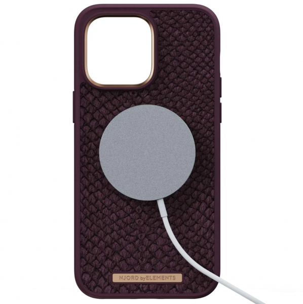 Чехол накладка Njord Salmon Leather MagSafe Case Rust для iPhone 14 Pro Max (NA44SL03) - Фото 4 Чехол накладка Njord Salmon Leather MagSafe Case Rust для iPhone 14 Pro Max (NA44SL03) - изображение 4
