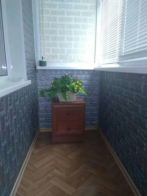 Самоклеющаяся 3D панель Sticker Wall под кирпич Серебро 700х770х3мм - изображение 4