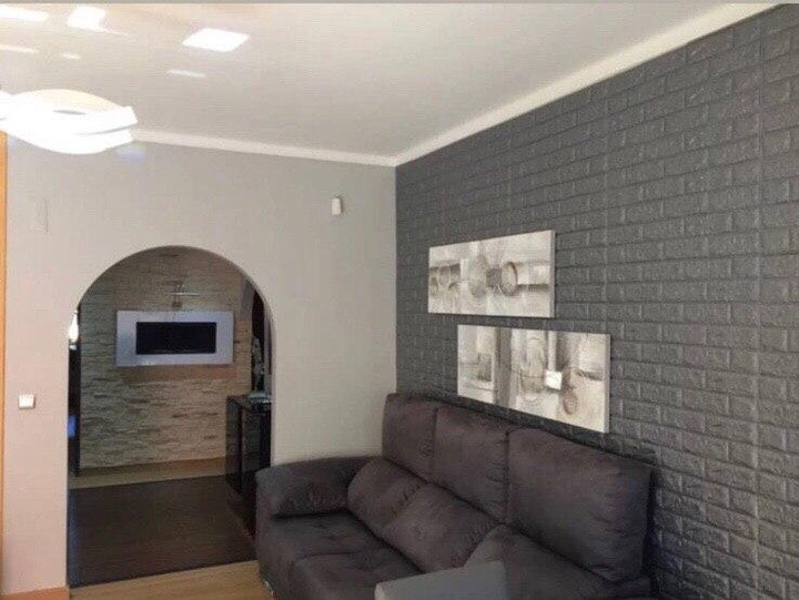 Самоклеющаяся 3D панель Sticker Wall под кирпич Серебро 700х770х3мм - изображение 5