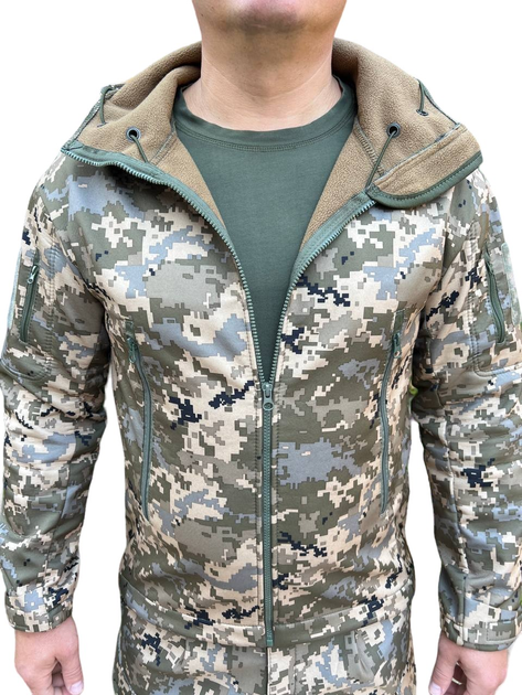 Тепла куртка з СОФТШЕЛ піксель M - зображення 1